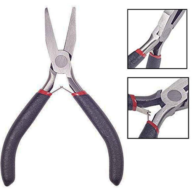 Tazanma 5 Inch Flat Nose Pliers Wire Pliers for Jewelry Making  Wire Wrapping Bending - 2 Pack - Image 4